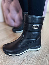 Чоботи жіночі Adidas Neo зимові шкіра на хутрі, фото 5