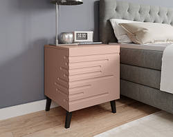 Рожева приліжкова тумба NOVA — комплект із 2 шт (CAMA)