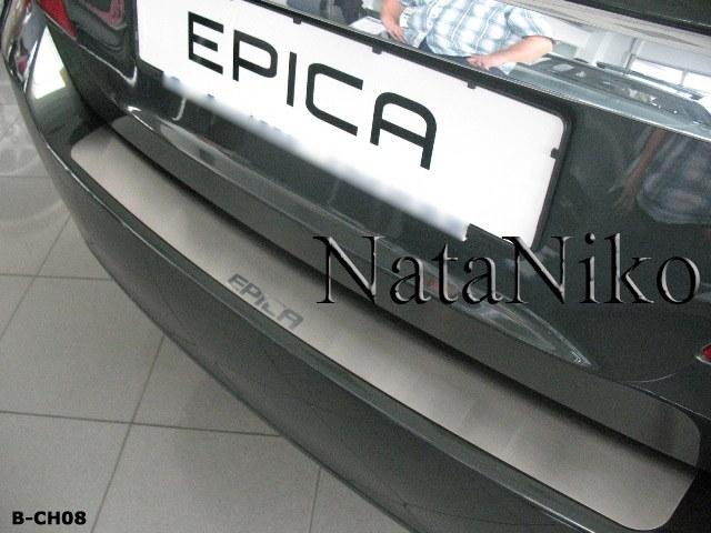 Накладка на бампер Chevrolet Epica 2006- без загину