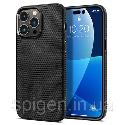 Чохол Spigen для iPhone 14 Pro - Liquid Air, Matte Black (ACS04957), фото 1