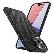 Чохол Spigen для iPhone 14 Pro Max - Liquid Air, Matte Black (ACS04813), фото 6