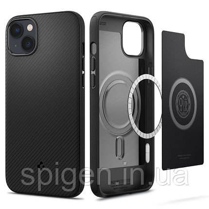 Чохол Spigen для iPhone 15 Plus / 14 Plus - Mag Armor (сумісний з MagSafe), Matte Black (ACS04918), фото 1