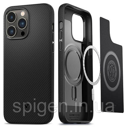 Чохол Spigen для iPhone 14 Pro - Mag Armor (сумісний з MagSafe) Matte Black (ACS04989), фото 1