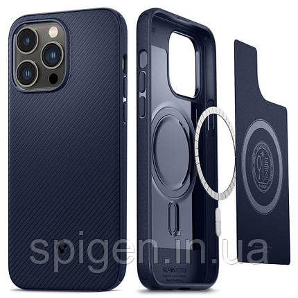 Чохол Spigen для iPhone 14 Pro - Mag Armor (сумісний з MagSafe) Navy Blue (ACS04990), фото 1