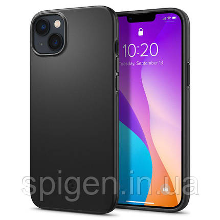 Чохол Spigen для iPhone 14 Plus / 15 Plus - Thin Fit, Matte Black (ACS04773), фото 1