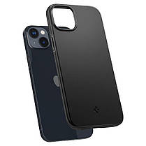 Чохол Spigen для iPhone 14 Plus / 15 Plus - Thin Fit, Matte Black (ACS04773), фото 6