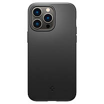 Чохол Spigen для iPhone 14 Pro Max - Thin Fit, Matte Black (ACS04766), фото 3