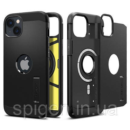 Чохол Spigen для iPhone 14 Plus / 15 Plus - Tough Armor MAG (MagSafe), Black (ACS04915), фото 1