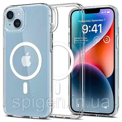 Чохол Spigen для iPhone 14 Plus / 15 Plus - Ultra Hybrid MagSafe, White (ACS04902), фото 1