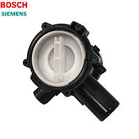 Корпус фильтра (в сборе с фильтром) сливного насоса для стиральных машин Bosch, Siemens 00141874