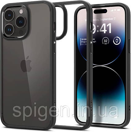Чохол Spigen для iPhone 14 Pro - Ultra Hybrid, Matte Black (ACS04961), фото 1
