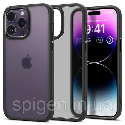 Чохол Spigen для iPhone 14 Pro - Ultra Hybrid, Frost Black (ACS04968), фото 1