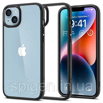 Чохол Spigen для iPhone 14 Plus / 15 Plus - Ultra Hybrid, Matte Black (ACS04895), фото 1
