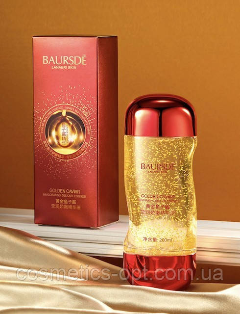 Сироватка для обличчя з екстрактом ікри BAURSDE Golden Caviar Essence, 200 мл, фото 1