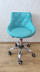 Крісло на колесах НС 931К, бірюзове