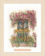 Набор для вышивки крестом LanArte Flower Balcony "Цветочный балкон"
