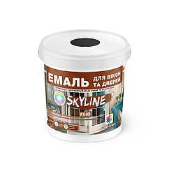 Емаль акрилова Для Вікон та Дверей SkyLine Wood Чорна RAL 9004 0.4 л