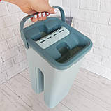 Набір 5л відро зі шваброю з відтискачем Scratch Cleaning Mop G3 Small швабра стрічка з відром для миття підлоги, фото 7