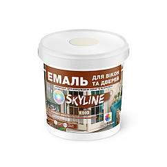 Емаль акрилова Для Вікон та Дверей SkyLine Wood Слонова кістка RAL 1015 0.4 л