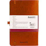 Блокнот Axent Partner Lux (середній, у клітинку, коричневий), фото 3