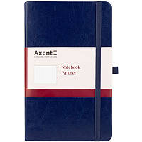 Блокнот Axent Partner Lux (середній, у клітинку, синій)