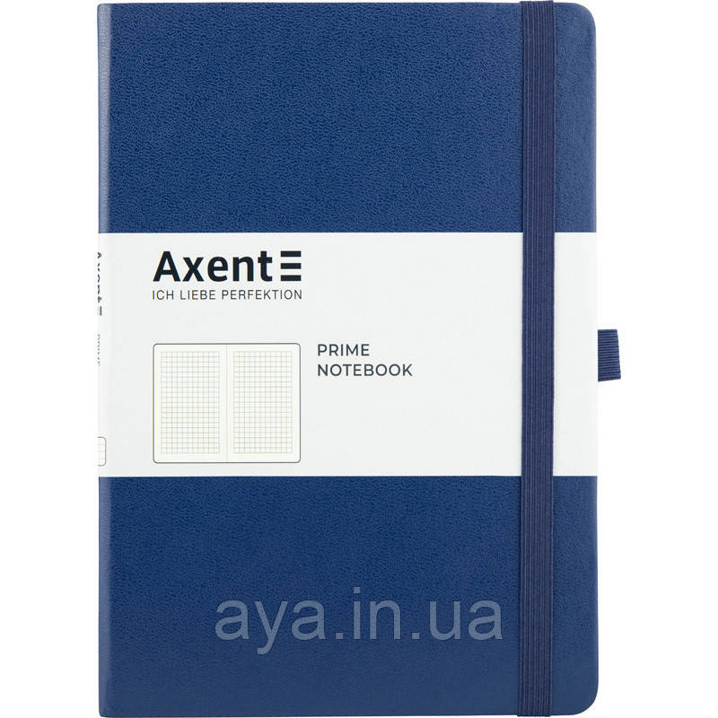 Блокнот Axent Partner Prime (середній +, у клітинку, синій)