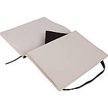 Блокнот Axent Partner Soft L (великий, у клітинку, чорний, гнучка обкладинка), фото 5