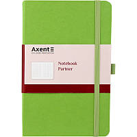 Блокнот Axent Partner (середній, у клітинку, салатовий)