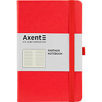 Блокнот Axent Partner (середній, у лінію, червоний) 8308-05-a