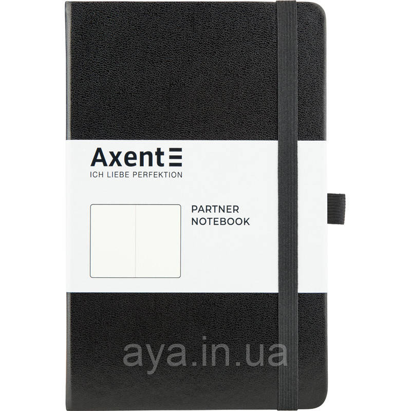 Блокнот Axent Partner (середній, нелінований, чорний), фото 1