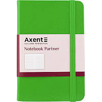 Блокнот Axent Partner (карманный, в клетку, салатовый)