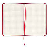 Блокнот Axent Partner (кишеньковий, у клітинку, червоний), фото 4