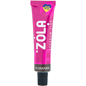 Фарба для брів із колагеном ZOLA Eyebrow Tint With Collagen 15 мл, 05 Graphite
