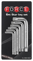Набір ключів FORCE 5063 Torx Г-образних 6 пр. (T40-T60)