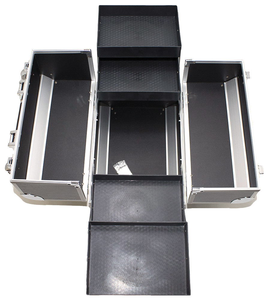 Кейс для инструмента металлический (2 замка) черный - фото 4 - id-p1706694620