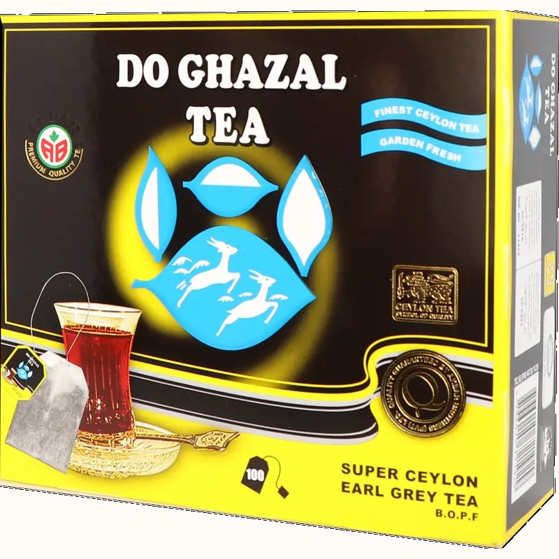 Чай Чорний з Бергамотом Akbar Do Ghazal Tea Earl Grey 100 пакетів Шрі-Ланка, фото 1