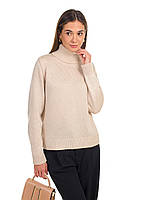 Классический женский свитер. Цвет: Светлая пудра