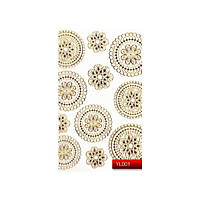 Наклейка для дизайна ногтей Kodi Professional "Gold" Nail Art Stickers YL001