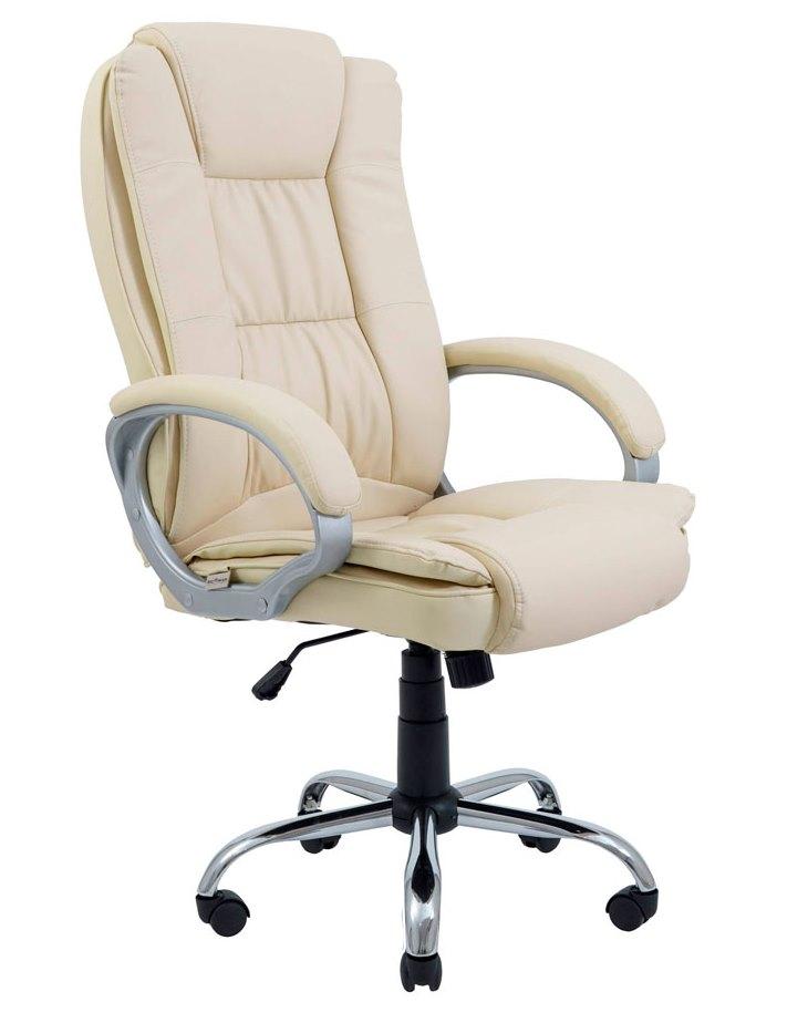 Офісне крісло з підлокітниками на коліщатках Каліфорнія Ю (California U) Бежевий Richman, фото 1