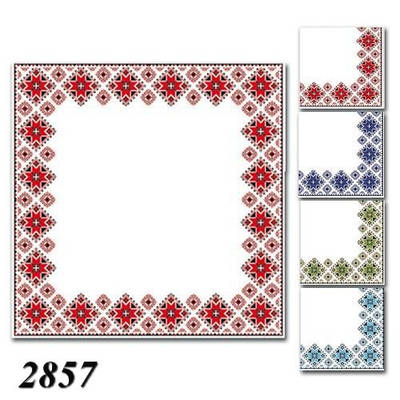 Серветка LaFleur Вишивка блакитна 16 шт двошарова