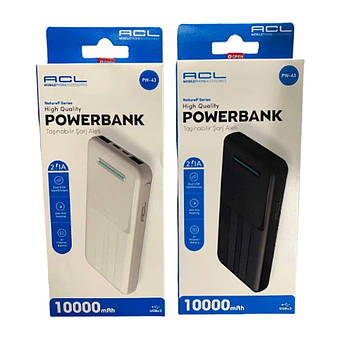 Повербанк Power Bank 10000mAh портативна універсальна мобільна батарея Павербанк