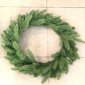 Новорічний хвойний Вінок 50 см для декору