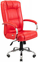 Офисное Кресло Руководителя Richman Альберто Boom 16 Хром М2 AnyFix Красное D3P2-2023