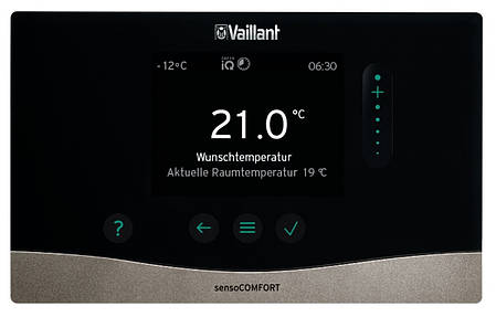 Програмований погодозалежний регулятор Vaillant sensoCOMFORT VRС 720, фото 1