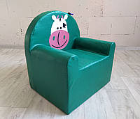 Кресло детское Tia-Sport Коровка 60х65х60 см зеленый (sm-0480) D3P2-2023
