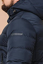 Темно-синя чоловіча зимова куртка з кишенями модель 23482 54 (XXL), фото 6
