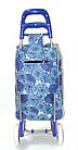 Тачка сумка с колесиками кравчучка 96см MH-1900 синие цветы, фото 2