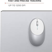 Бездротова Bluetooth Миша Satechi M1 WhiteSilver SATECHI Aluminum M1 Wireless Bluetooth Mouse, фото 9