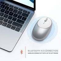 Бездротова Bluetooth Миша Satechi M1 WhiteSilver SATECHI Aluminum M1 Wireless Bluetooth Mouse, фото 10