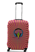 Чохол для валізи Coverbag навушники L принт 0427